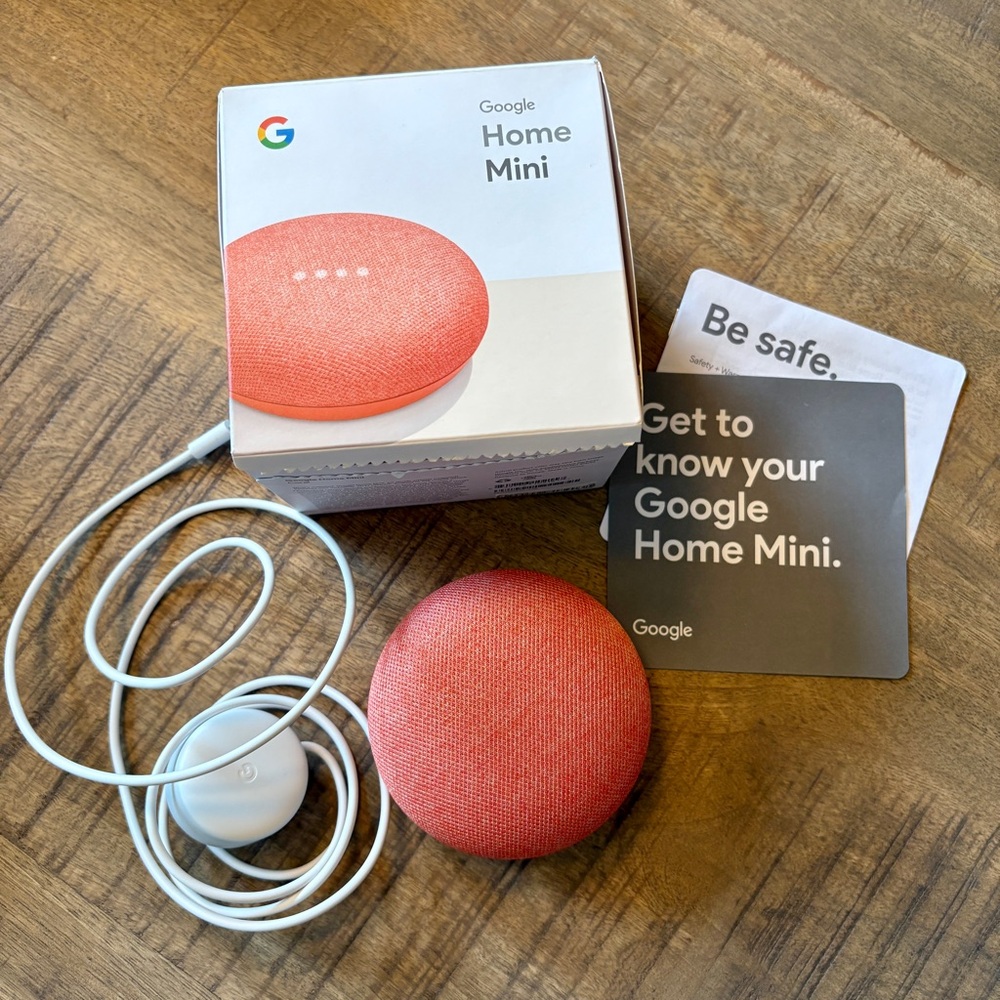 Google Home Mini -  Coral Pink